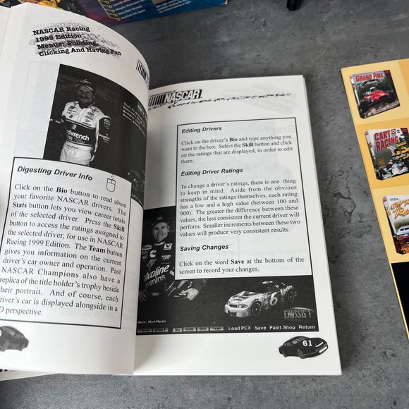 NASCAR Racing 1999 PC Game CD ROM Complete In Box with Manuals EUC - Picture 10 of 16